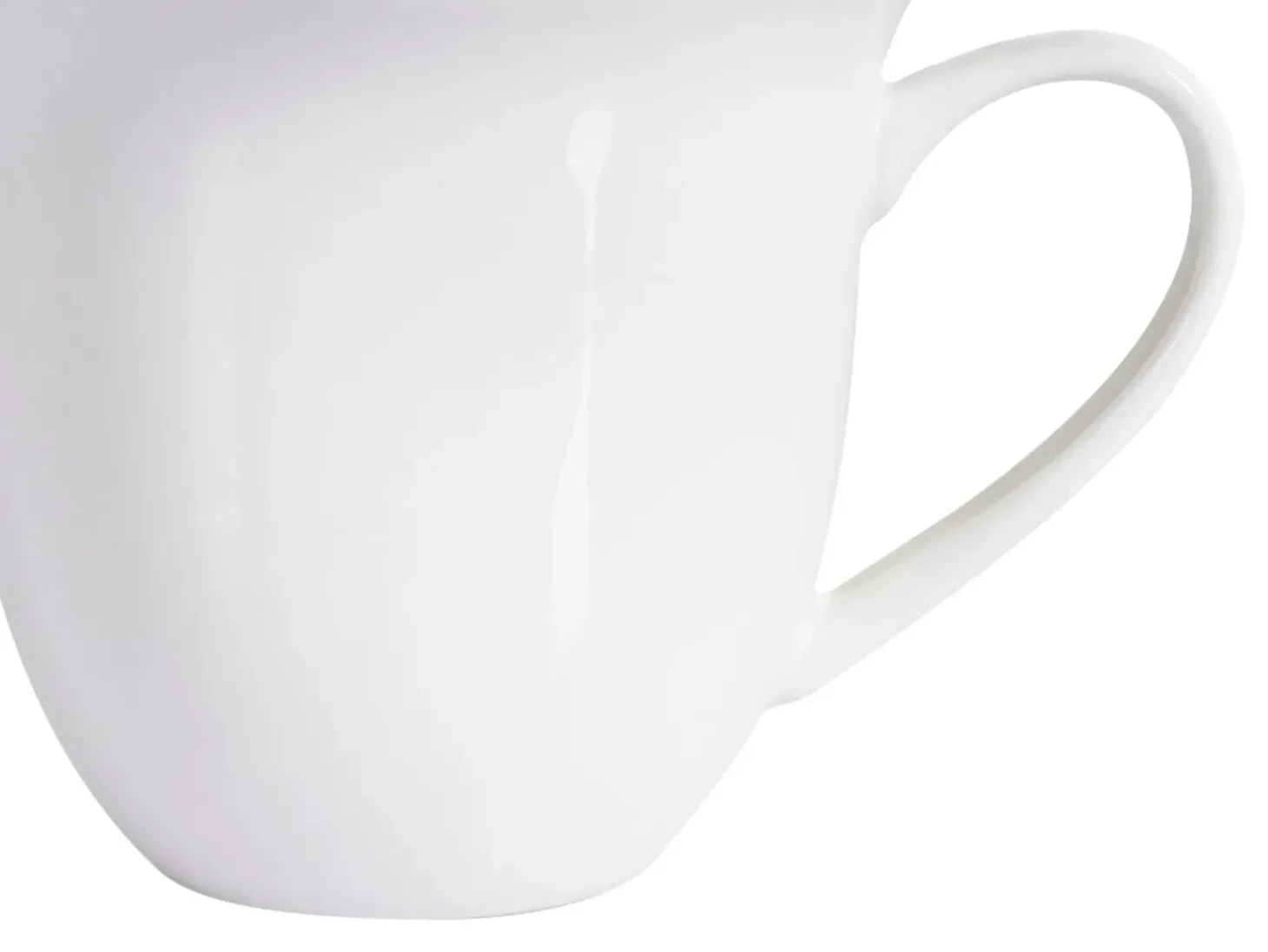 8 x kop med underkop ELDERBERRY Porcelæn Hvid