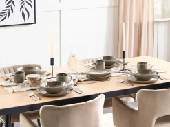 8 x spisetallerken COSTMARY Stentøj Grå