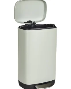 Affaldsbeholder med pedal 30 L ECOCOLLECT Metal Lysegrøn