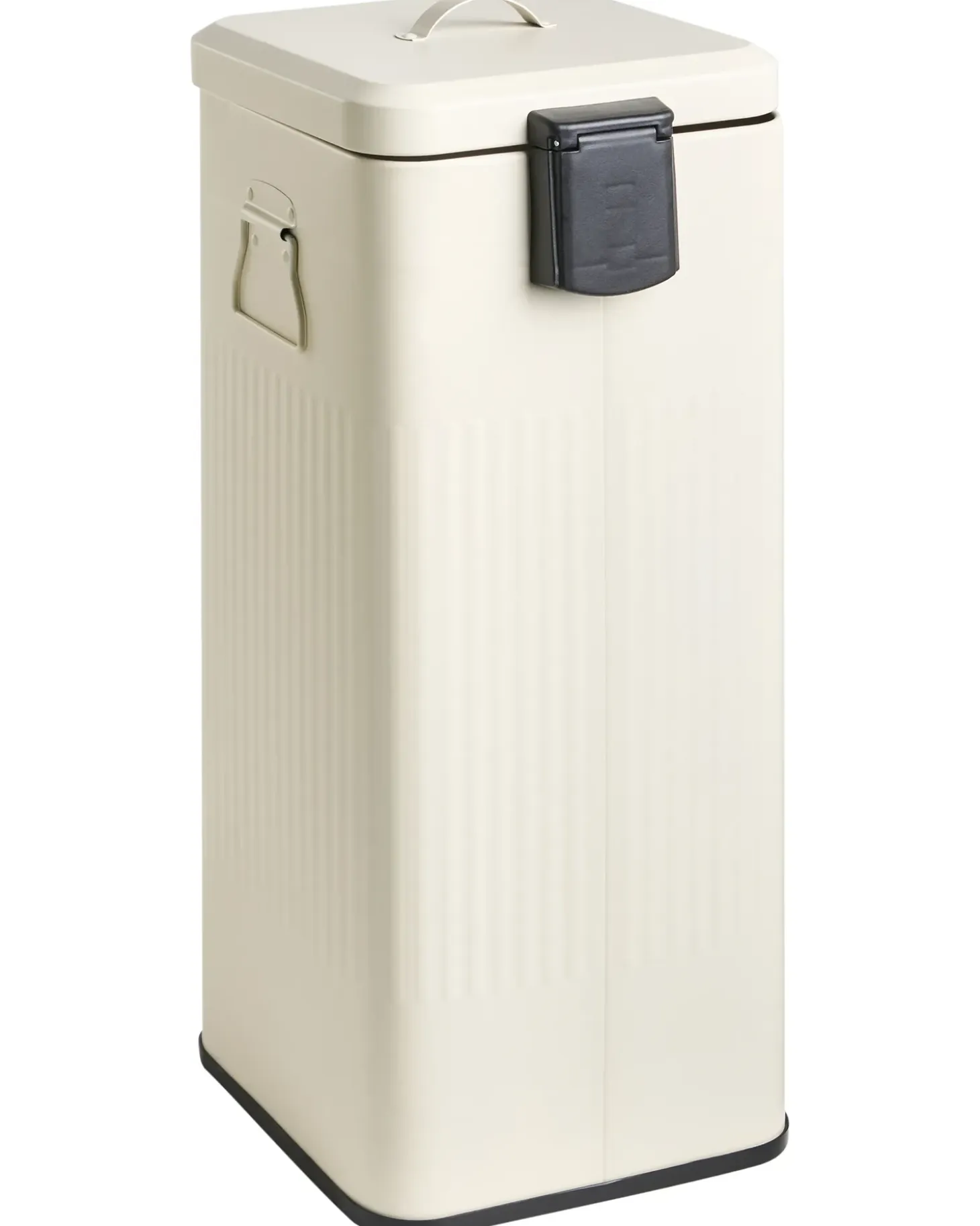Affaldsbeholder med pedal 30 L ECOCOMFORT Metal Beige
