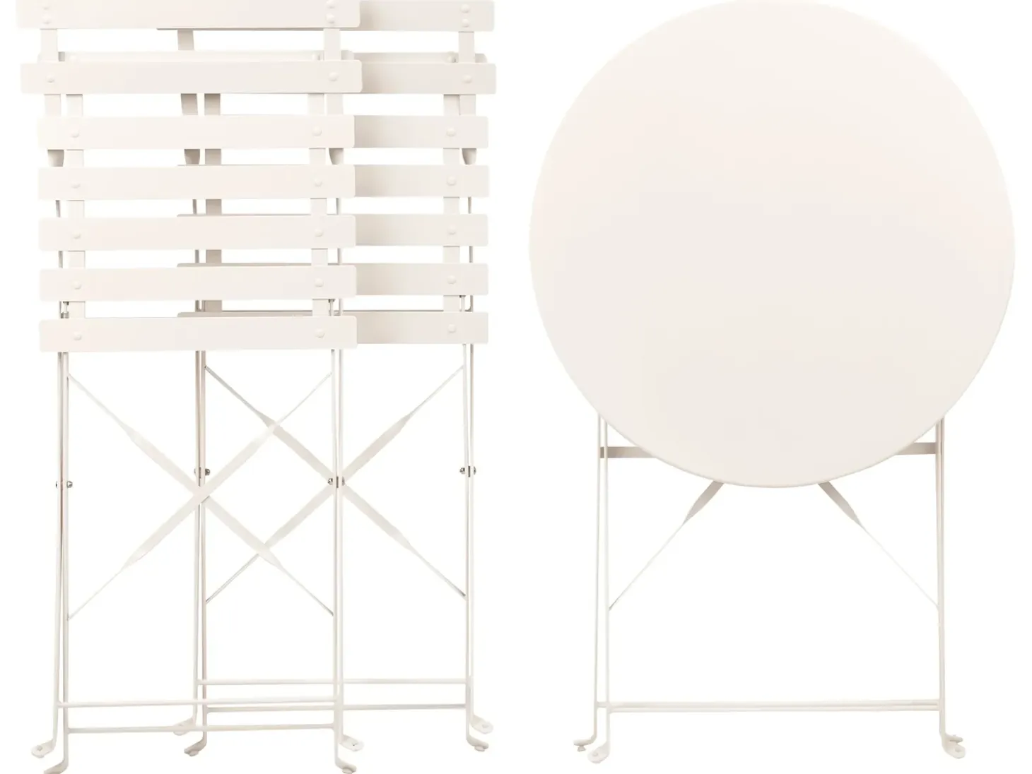 Altansæt FIORI Metal Cremehvid