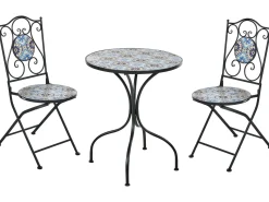 Altansæt Foldbar AGGIUS Metal Sort