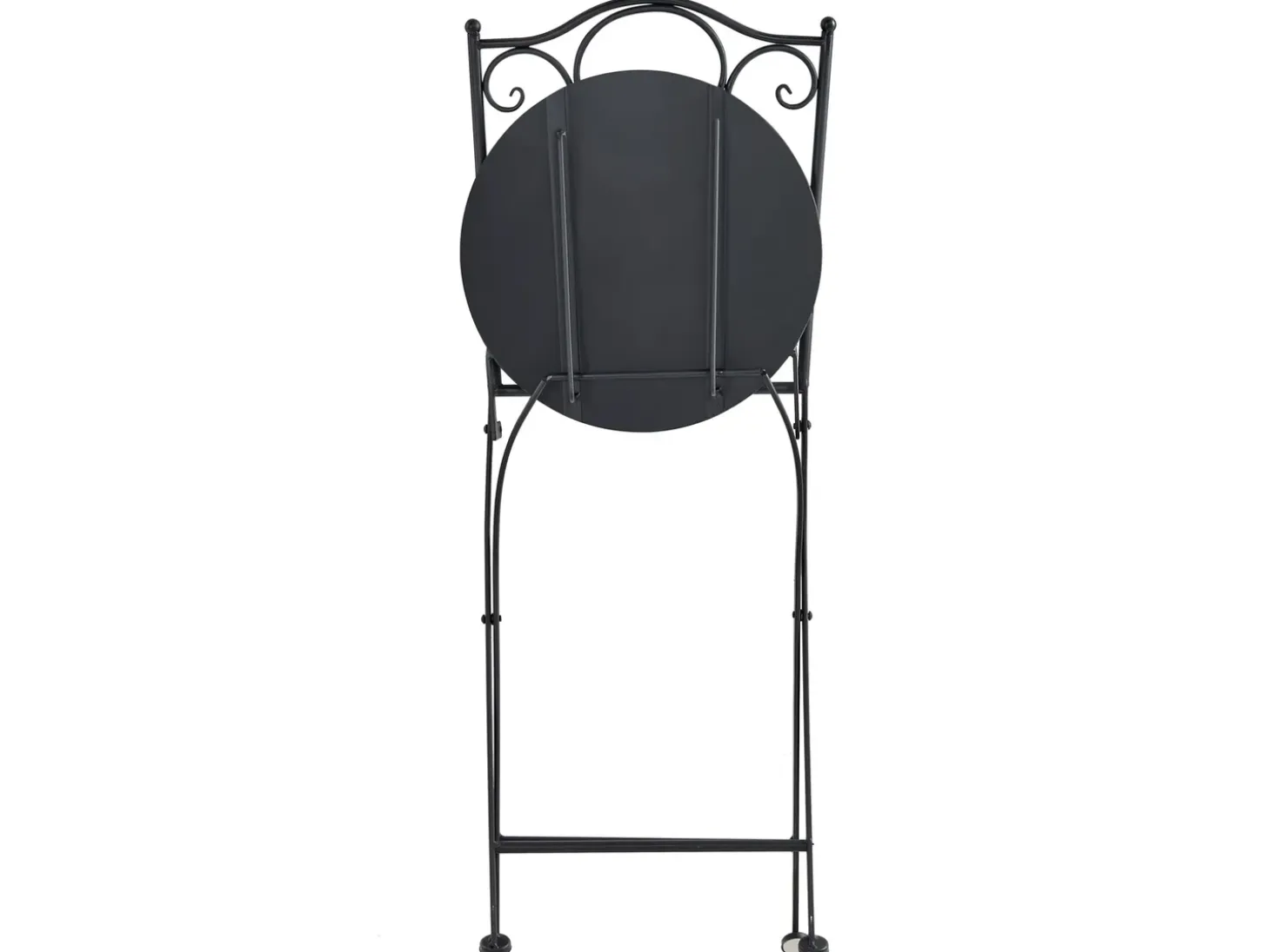 Altansæt Foldbar AGGIUS Metal Sort