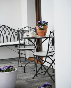 Altansæt Foldbar ARTENA Metal Sort