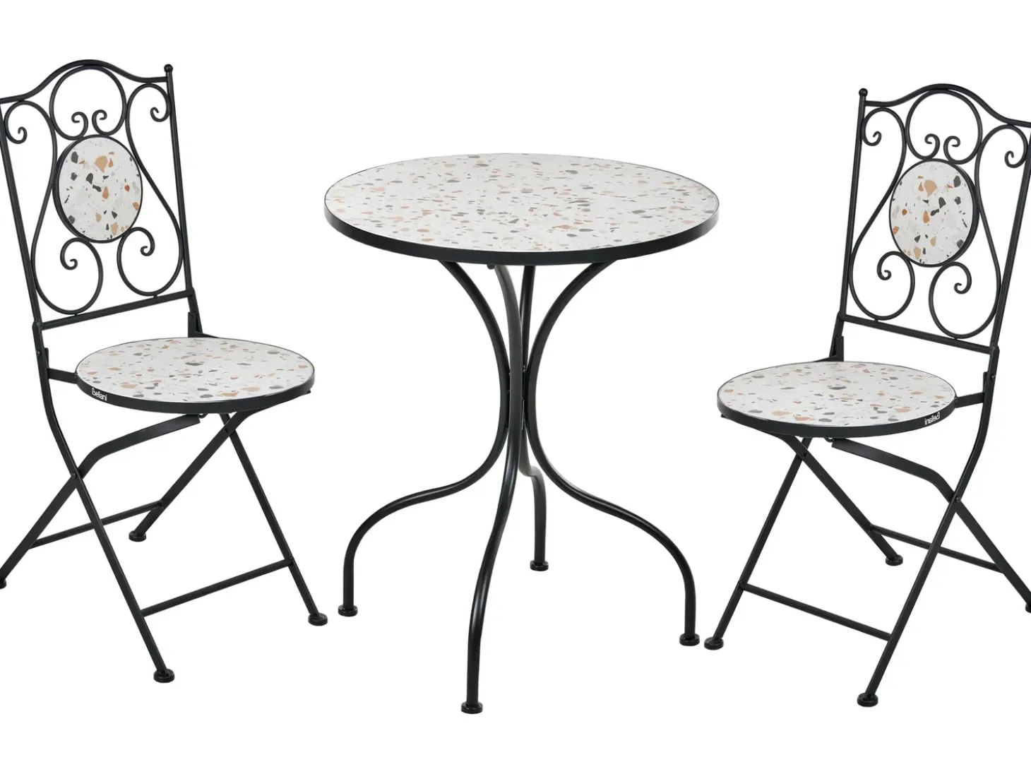 Altansæt Foldbar ARTENA Metal Sort