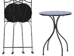 Altansæt Foldbar CIGLIANO Metal Sort
