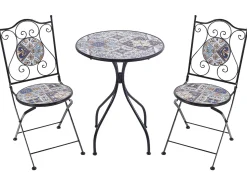 Altansæt Foldbar CIVITA Metal Sort