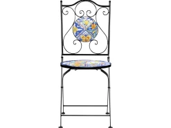 Altansæt Foldbar CORIANO Metal Sort