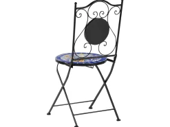 Altansæt Foldbar CORIANO Metal Sort