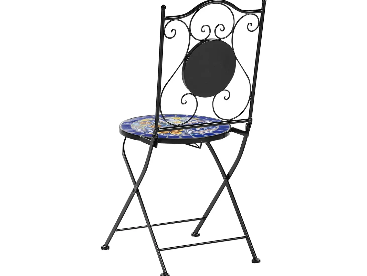 Altansæt Foldbar CORIANO Metal Sort