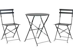 Altansæt Foldbar FIORI Metal Sort