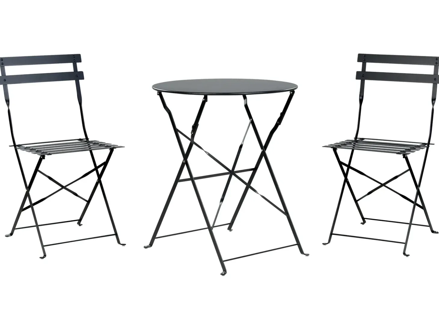Altansæt Foldbar FIORI Metal Sort