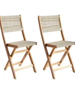 Altansæt Foldbar PROSSEDI Akacietræ Beige
