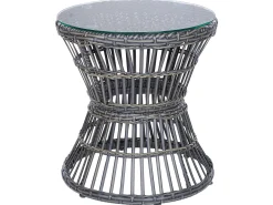 Altansæt med puder MESYNA PE-rattan Brungrå