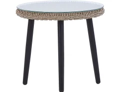 Altansæt med puder ORTIGIA PE-rattan Lys Beige Beige