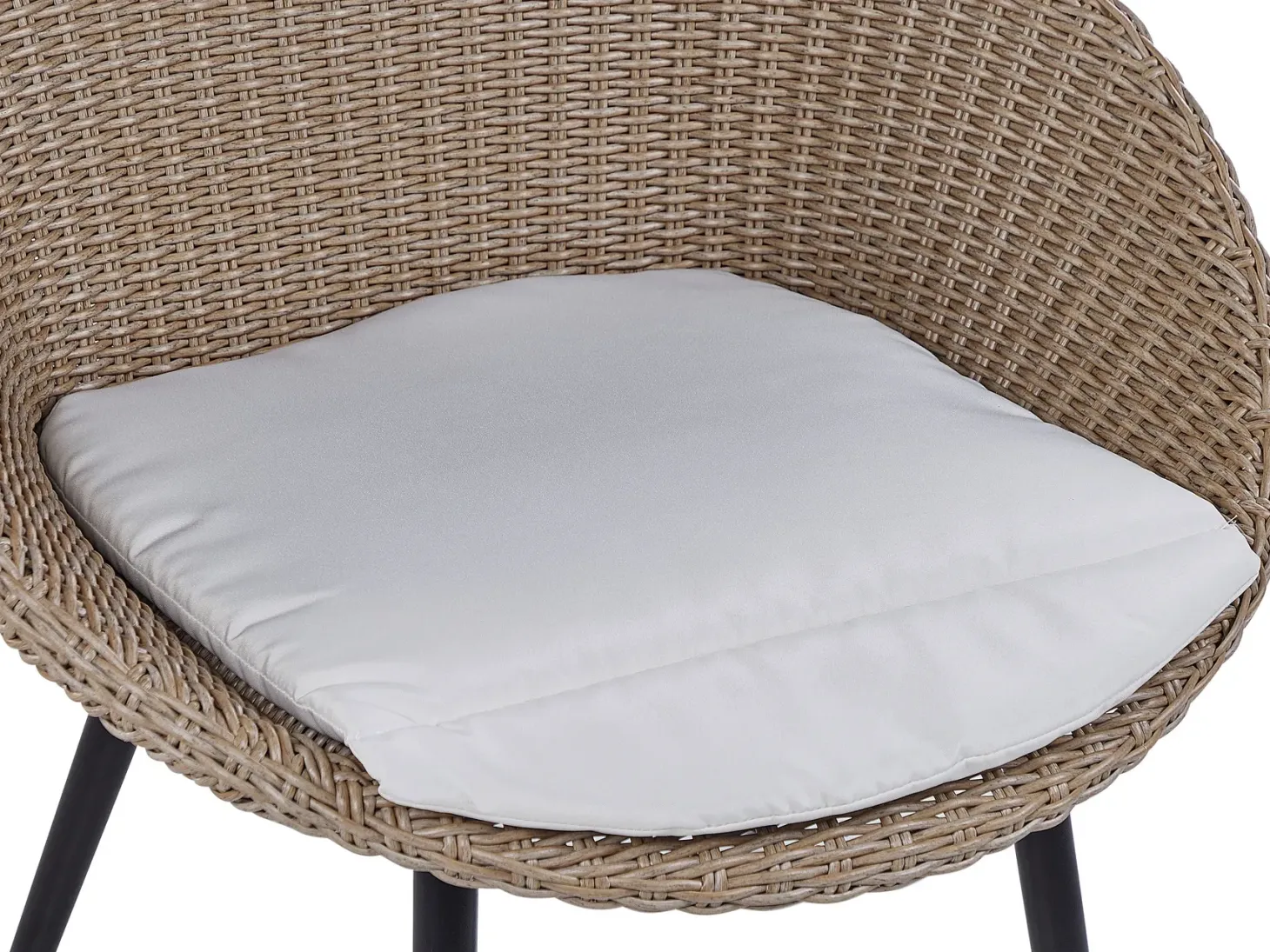 Altansæt med puder ORTIGIA PE-rattan Lys Beige Beige