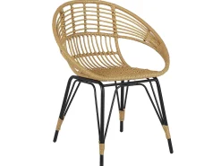Altansæt med puder PELLARO PE-rattan Sort