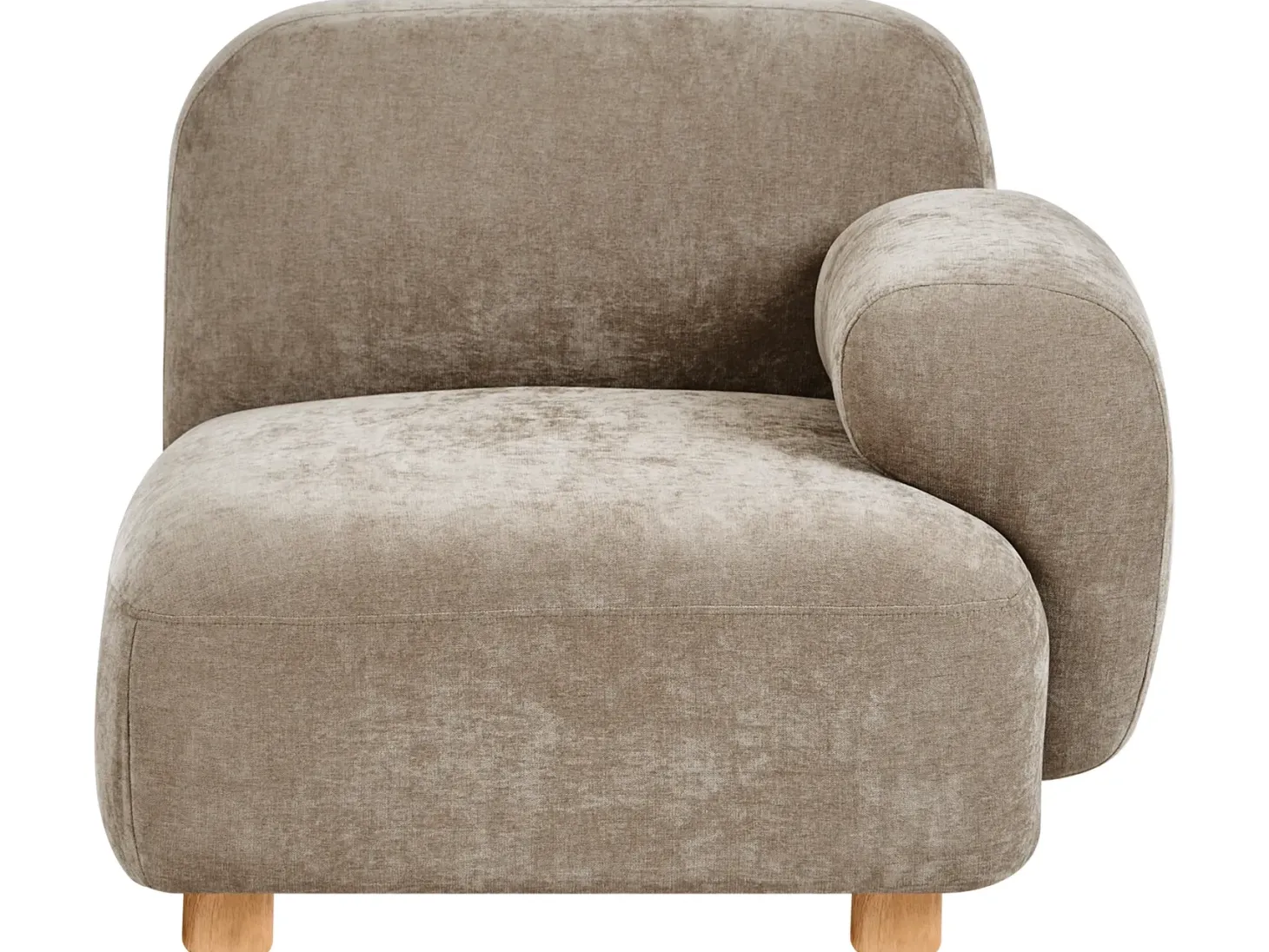 AMLI 2 personers Modulsofa Beige med fodskammel