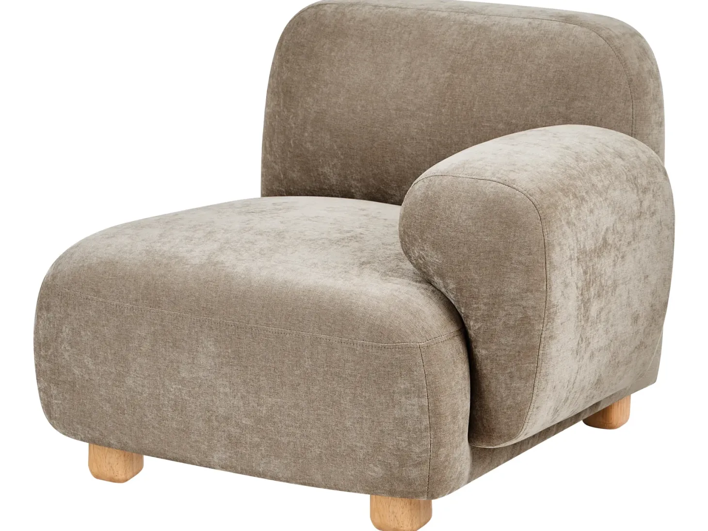 AMLI 2 personers Modulsofa Beige med fodskammel