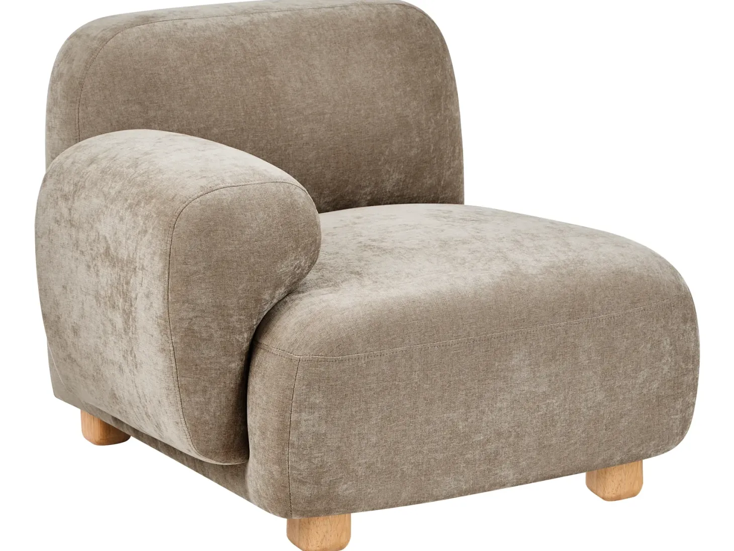 AMLI 2 personers Modulsofa Beige med fodskammel
