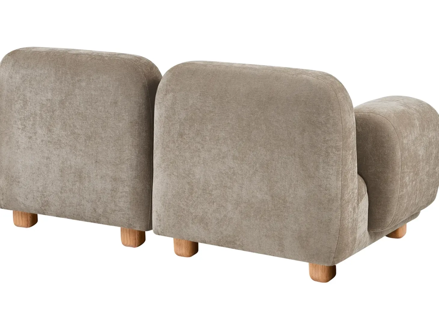 AMLI 2 personers Modulsofa Beige med fodskammel