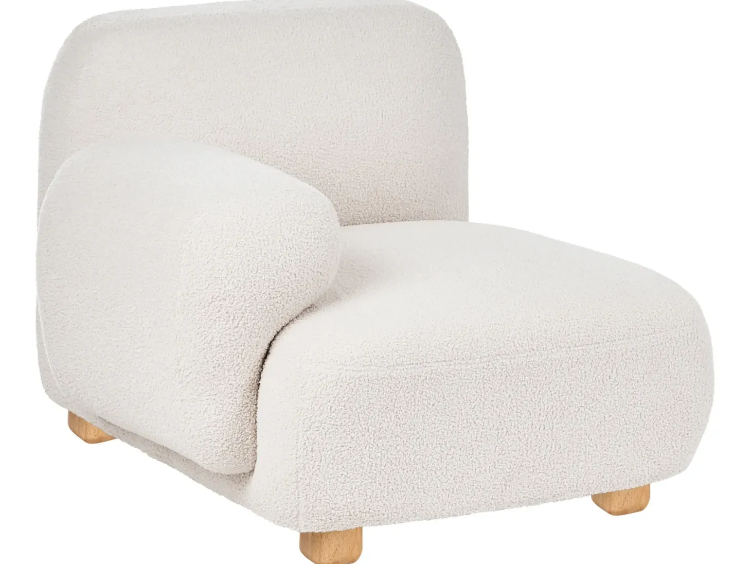 AMLI 2 personers Modulsofa Cremehvid Boucle