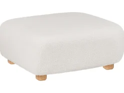 AMLI 3 personers Modulsofa Cremehvid Boucle med fodskammel