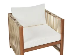 ANTRIA 4 personers Loungesæt med bord Beige Akacietræ