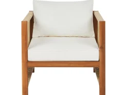 ANTRIA 4 personers Loungesæt med bord Beige Akacietræ