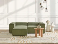 ARDAL Hjørnemodul Venstrevendt Grøn Fløjl