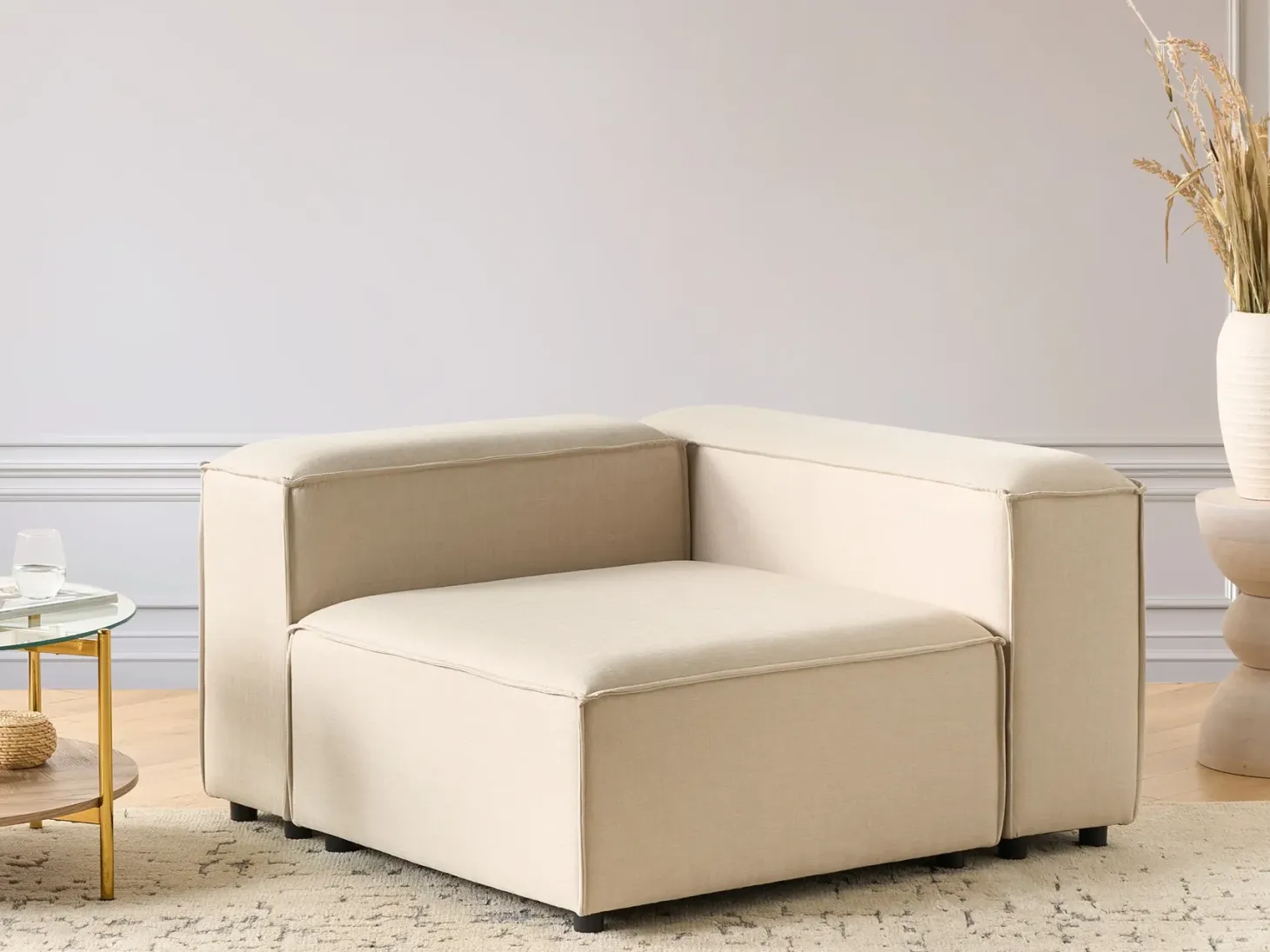ARDAL Hjørnemodul Venstrevendt Beige