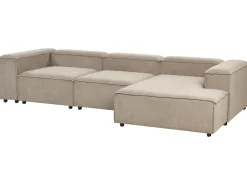 ARDAL 4 personers Hjørnesofa modul Venstrevendt Lysebrun Fløjl