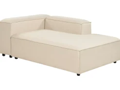 ARDAL 3 personers Hjørnesofa modul Venstrevendt Beige med fodskammel