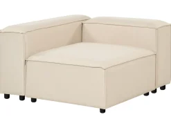 ARDAL 3 personers Hjørnesofa modul Venstrevendt Beige med fodskammel