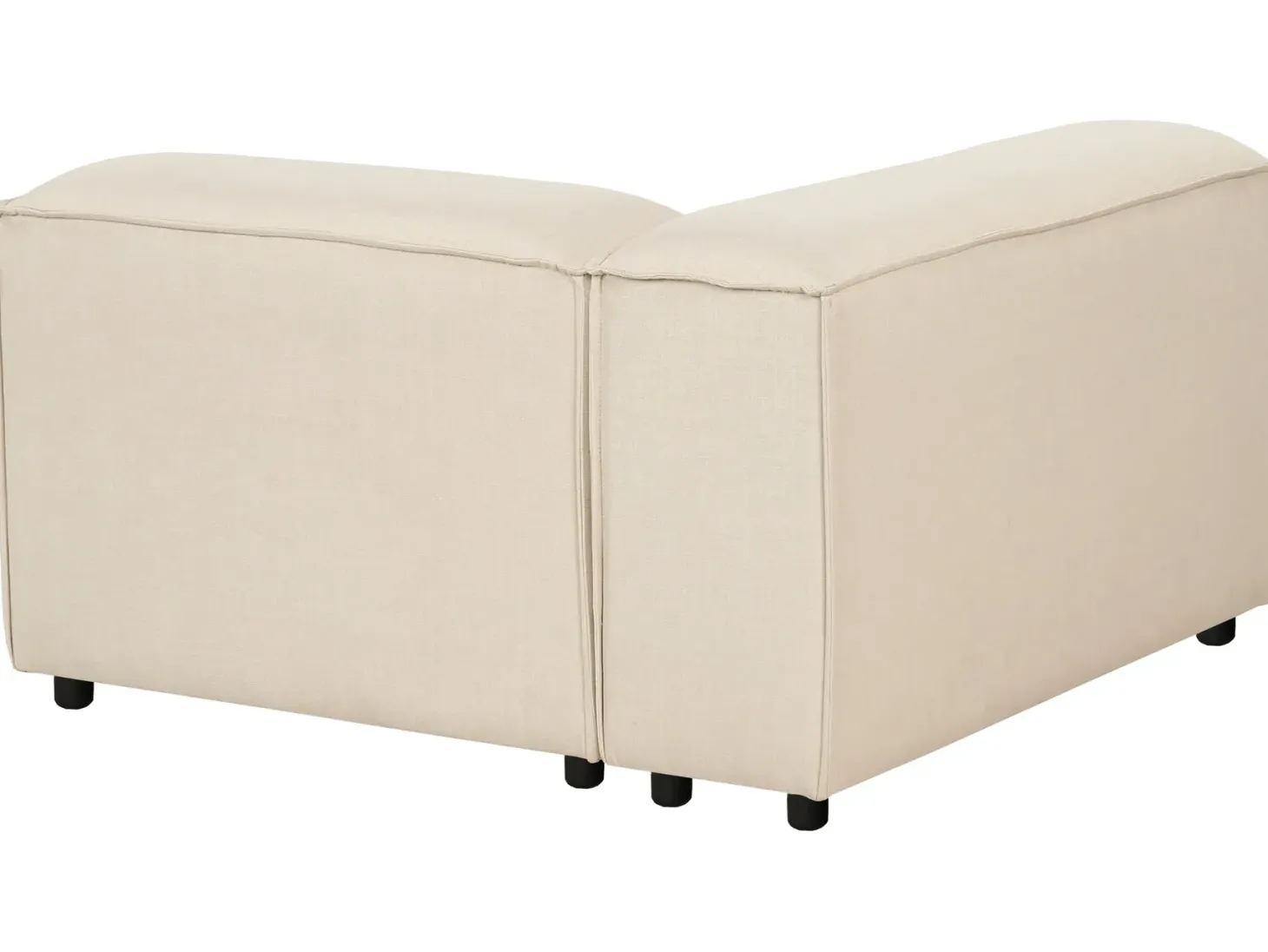 ARDAL 3 personers Hjørnesofa modul Venstrevendt Beige med fodskammel