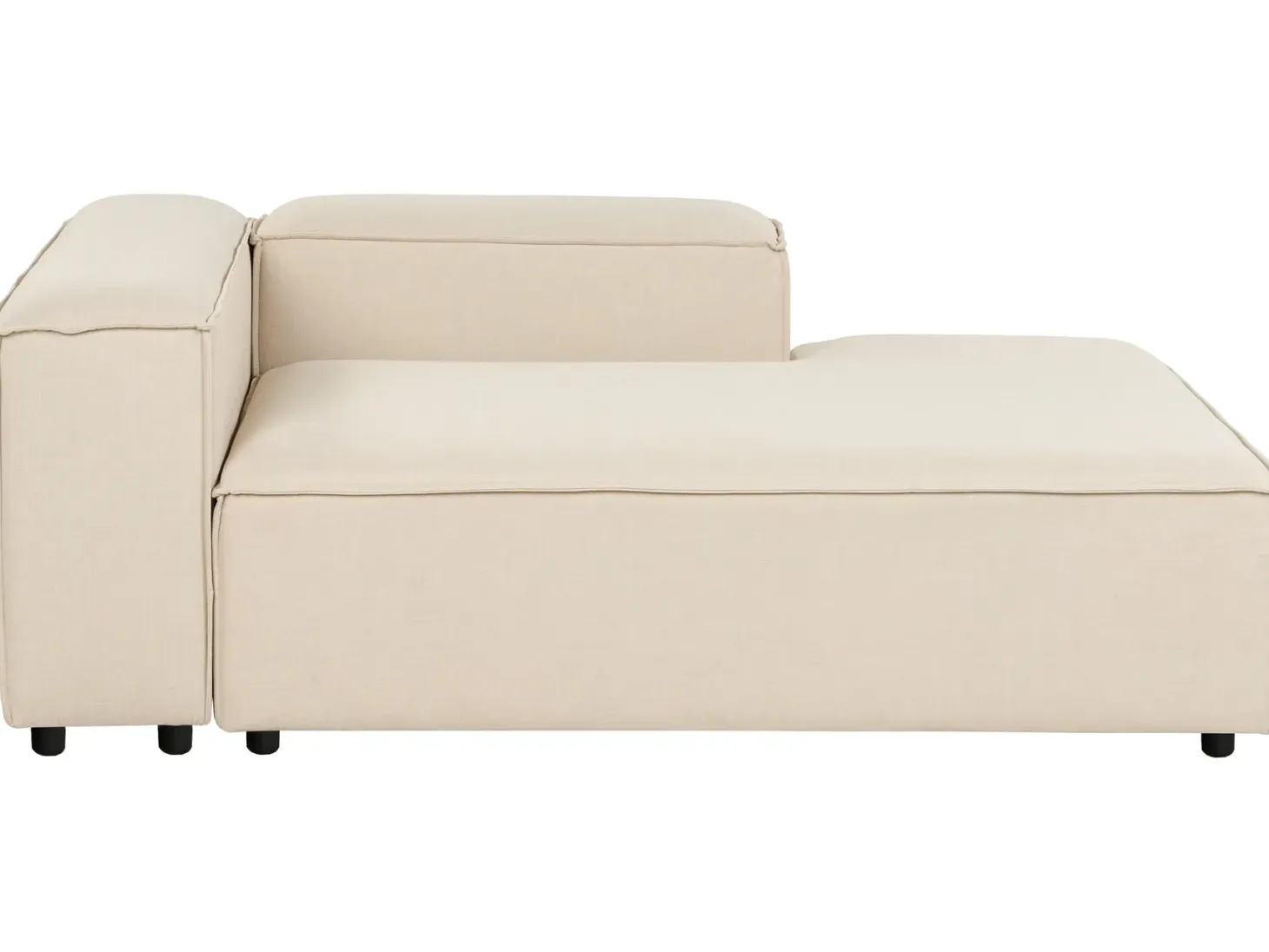 ARDAL 3 personers Hjørnesofa modul Venstrevendt Beige med fodskammel