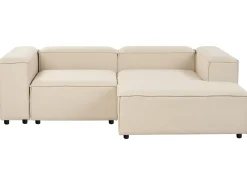 ARDAL 3 personers Hjørnesofa modul Venstrevendt Beige med fodskammel