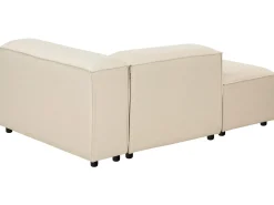 ARDAL 3 personers Hjørnesofa modul Højrevendt Beige med fodskammel