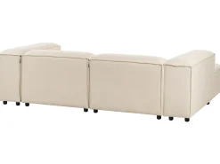 ARDAL 3 personers Hjørnesofa modul Højrevendt Beige med fodskammel