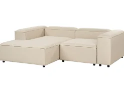 ARDAL 3 personers Hjørnesofa modul Højrevendt Beige med fodskammel