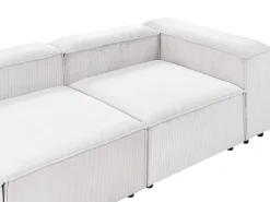 ARDAL 4 personers Hjørnesofa modul Venstrevendt Cremehvid Fløjl
