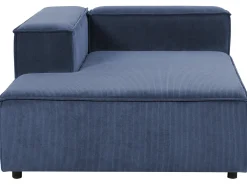 ARDAL 5 personers Hjørnesofa modul Venstrevendt Mørkeblå Fløjl