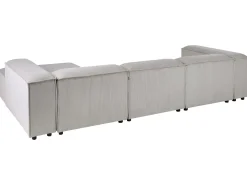 ARDAL 4 personers Hjørnesofa modul Venstrevendt Brungrå Fløjl