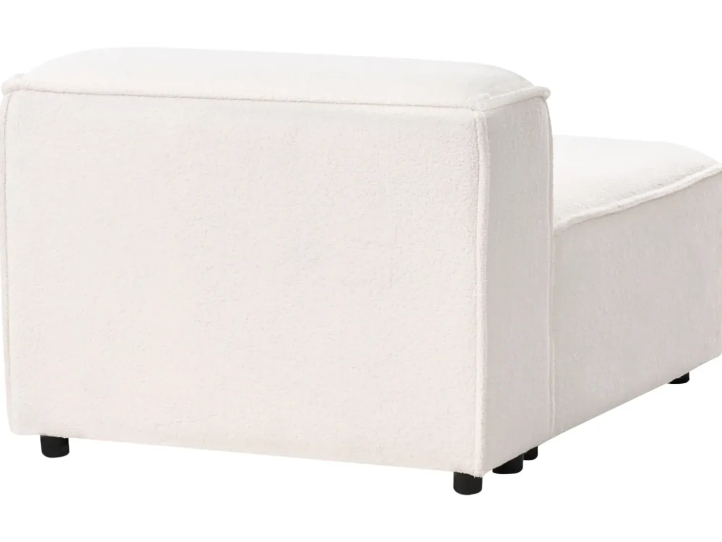 ARDAL 4 personers Hjørnesofa modul Venstrevendt Cremehvid Boucle