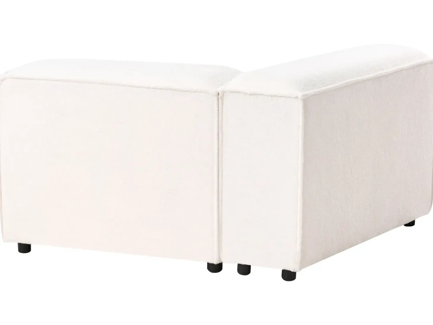 ARDAL 4 personers Hjørnesofa modul Venstrevendt Cremehvid Boucle