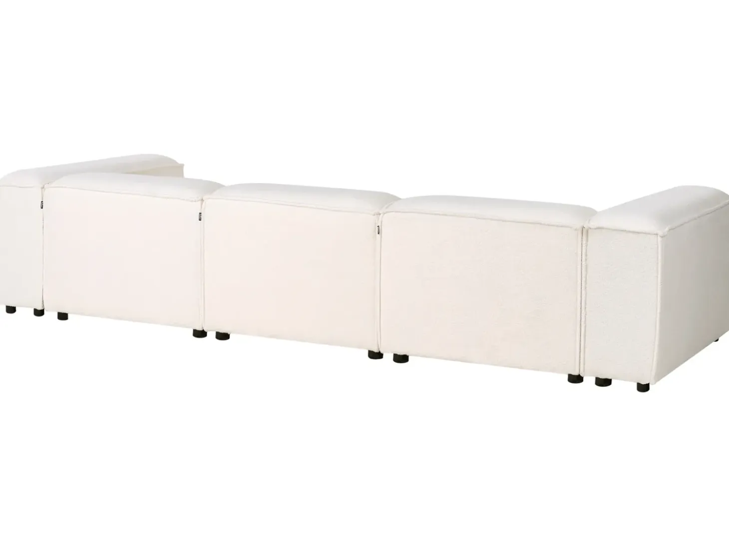 ARDAL 4 personers Hjørnesofa modul Venstrevendt Cremehvid Boucle