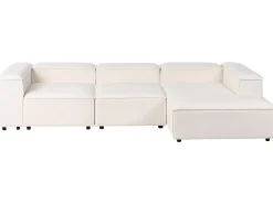 ARDAL 4 personers Hjørnesofa modul Venstrevendt Cremehvid Boucle