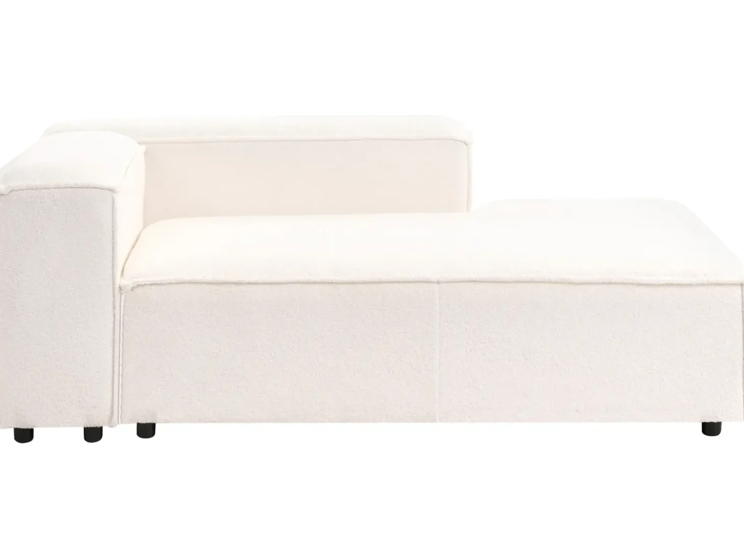ARDAL 4 personers Hjørnesofa modul Venstrevendt Cremehvid Boucle