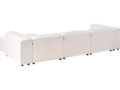ARDAL 4 personers Hjørnesofa modul Højrevendt Cremehvid Boucle