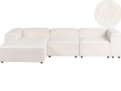 ARDAL 4 personers Hjørnesofa modul Højrevendt Cremehvid Boucle